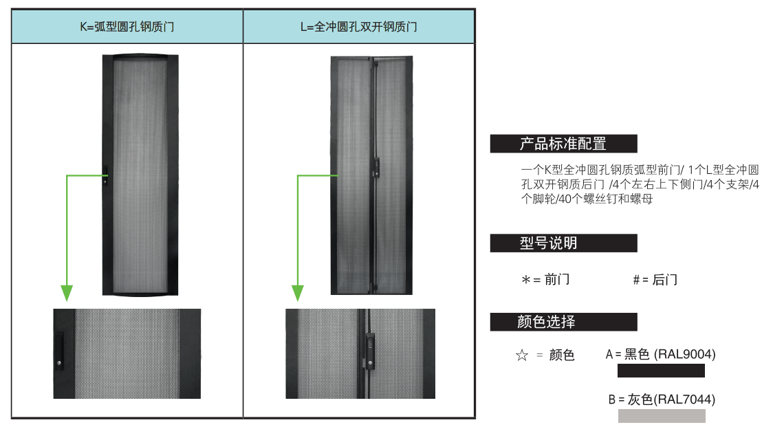 豪华F型网络服务器机柜