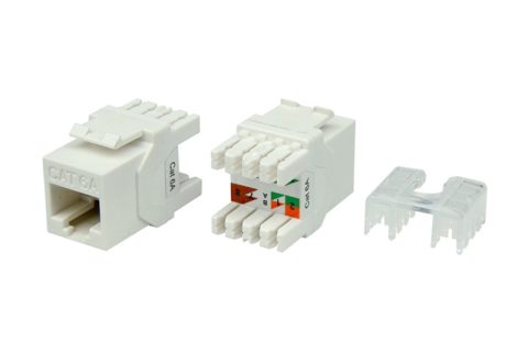 超六类非屏蔽信息模块(180度) JKA09-UC6A