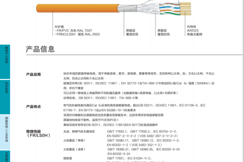 CAT.6A屏蔽双绞线 CU 6552